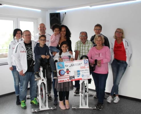 Scheckübergabe Giulia