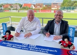 Achim Pfeifer und Geschäftsführer Thorsten Czernik von der "Fritz Präzisionsmaschinen GmbH"